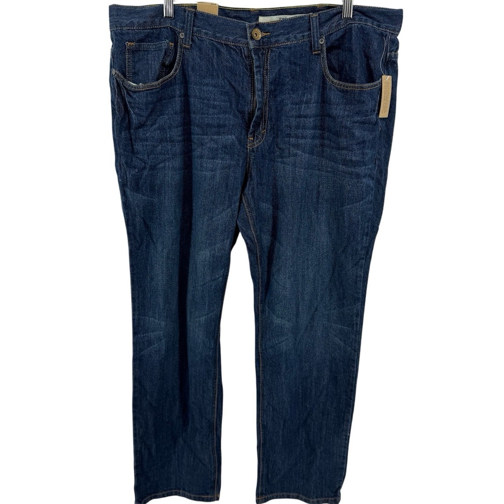 DKNY Jean Men's Size 38 x 30 Straight Fit Denim Pants Dark Wash Blue Denim